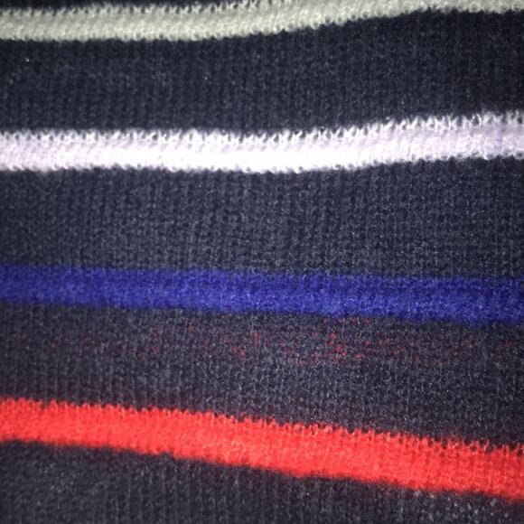 NWT Court & Rowe Striped Navy Crush Crewneck Sweater Small Winter Cold Weather - Picture 6 of 7